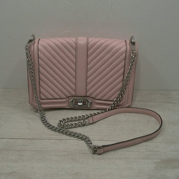 Rebecca Minkoff Handbags - Rebecca Minkoff Baby Pink Channel Quilted Leather Handbag | Purse | Pocketbook